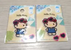 日焼けキティ シール ワッペン 刺繍 サンリオ