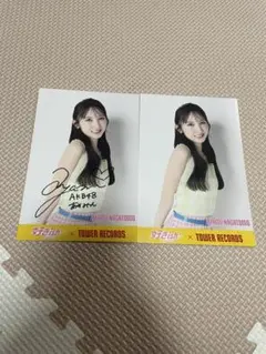 AKB48 好きish タワーレコード　直筆サイン　ポストカード　長友彩海 AKB48 好きish タワーレコード 直筆サイン ポストカード 長友彩海