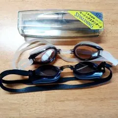 SPALDING　スポルディング　ゴーグル　白　黒　2個セット　スイミング