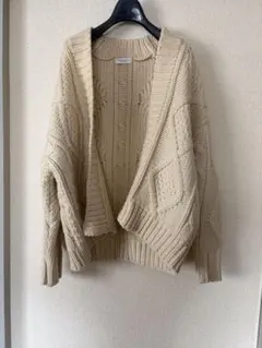 BEAUTY&YOUTH ケーブルニット カーディガン