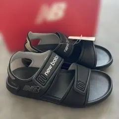 新品未使用　New Balance SPSD ブラック サンダル　19センチ