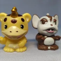 ブースカ ＆ チャメゴン ソフビ 指人形 ２体セット ブースカのツノが大きい