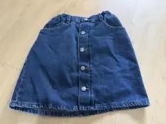 ＧＵ　ボタン付き デニムスカート　140