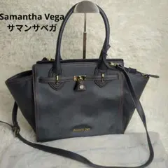 SamanthaVega サマンサベガ パイル生地 トートバッグ ブラック - メルカリ