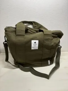 【美品】lecoq sportif ショルダートートマザーズバッグ2wayカーキのサムネイル