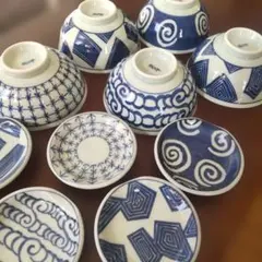 有田焼★和光園 茶碗10点セット未使用‼️ご飯茶碗&箸置き豆皿で便利です❗️のサムネイル
