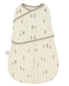 スワドル 新生児用 おくるみ - 100%天然コットン 腕出しOK