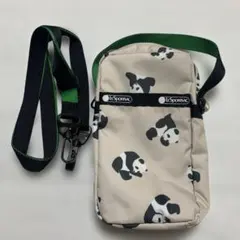 LeSportsac パンダ柄 ミニショルダーバッグ