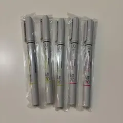 MITHUBISHI PROMARK ボールペン・蛍光ペン ピンク黄色5本セット