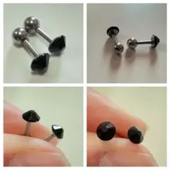ボディピアス16G 3つセット