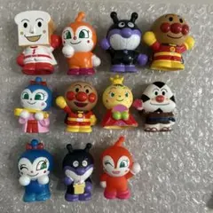 【15-7】 アンパンマン 指人形 ソフビ 11点 まとめ