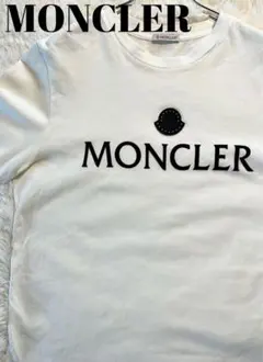 MONCLER ラインストーン ロゴ Tシャツ ホワイト S - メルカリ