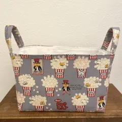 POP CAT 猫柄 ネコ 布バスケット 小物入れ 収納ボックス ハンドメイド