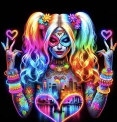 【ダイヤモンドアート】 ピエロ アニメ キャラクター 女の子