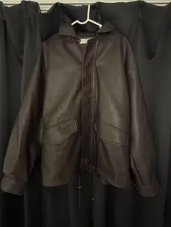 MONO-MART フェイクレザーブルゾン ブラウン