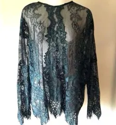 ZARA WOMAN 長袖レースブラウスシャツ美品