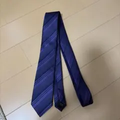 les mues ネクタイ　紫　ネイビー