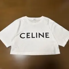 セリーヌ クロップド Tシャツ XS コットンジャージー CELINE 白 - メルカリ