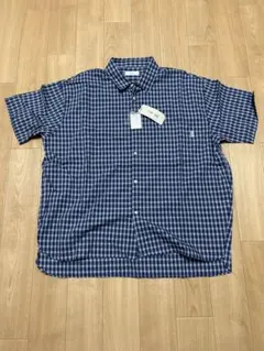 Unblend チェック柄 半袖シャツ ブルー 新品