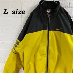 ナイキ　90s白タグナイロンジャケット バイカラー