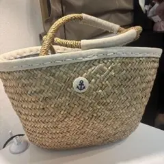 ストローバスケット アンカー装飾付き