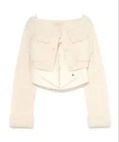 andmary Twiggy tweed ribbon set tops - メルカリ