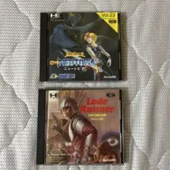 PCエンジン ニュートピア　ロードランナー　２枚セット