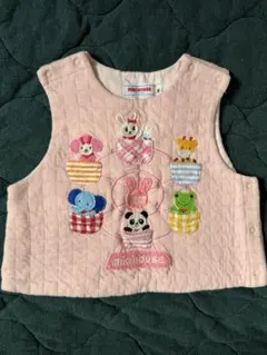 ミキハウス　オリジナル　mikihouse ベビーベスト 動物刺繍