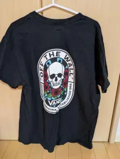 VANS スカル ステンドグラス風 Tシャツ L ブラック