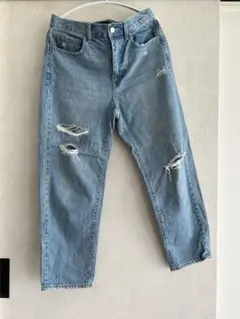 ユニクロ　ダメージデニム　25インチ