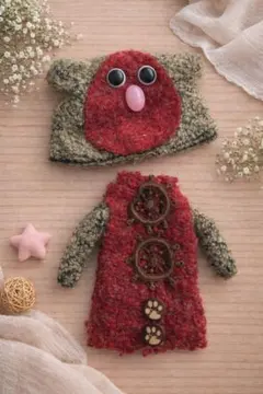 ブライス アイシードール アウトフィット ふくろうモチーフ ワンピース 帽子