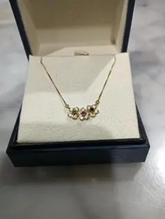 Aoyama フラワーモチーフ ネックレス