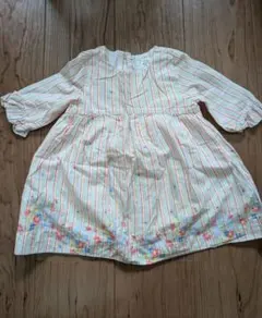 baby GAP ストライプ 花柄ワンピース 18-24m