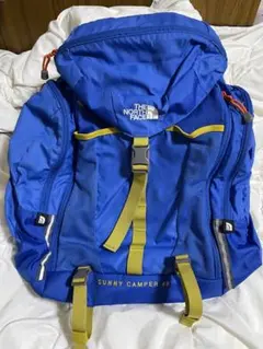 ✨極美品✨ザノースフェイス サニーキャンパー40 キッズ リュックサック 青 黄
