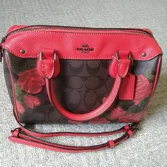 Coach 花柄 2wayミニボストンバッグ