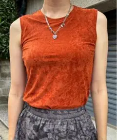 2025SS Ameri SUEDE TOUCH TANK TOP