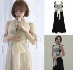 andmary Paula lacey long dress - メルカリ
