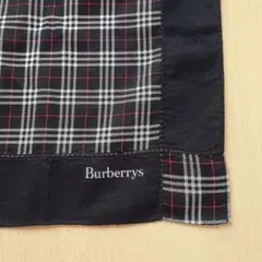Burberrys ハンカチ チェック柄 ブラックのサムネイル