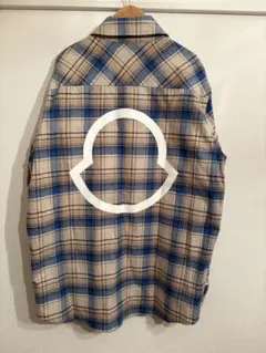 MONCLER チェック柄シャツ ベージュ/ブルーのサムネイル
