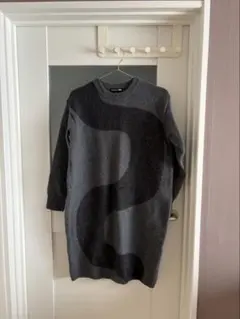 UNIQLO marimekko ラムクルーネックワンピース グレー