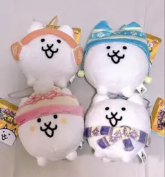 にゃんこ大戦争 ウィンタースタイルマスコット 4種セット 13周年 ②