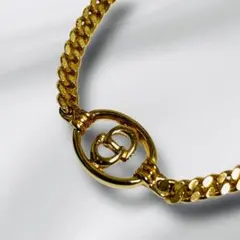 ヴィンテージ　Dior ディオール　喜平チェーン　CDロゴ ブレスレット　希少