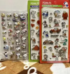 PEANUTS スヌーピー シール 4枚セット 硬いシール
