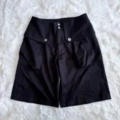 パンツ Omar Afridi 24SS Flap shorts 44 2026年最新】Omar Afridi カラー：ブラック系 メンズ ショートパンツ