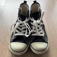 コンバース 黒 ハイカット スニーカー　20cm