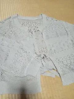 しまむら　鍵編み2wayカーディガンボレロ