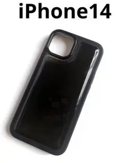 iPhone14ブラッククリア黒シンプルアイフォンケース新品送料込み