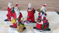 サンタクロース フィギュア 4体セット クリスマス