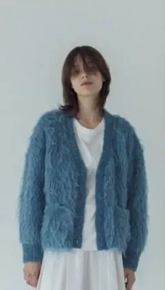 DRESSLAVE BLOOM loop yarn shaggy　カーディガン
