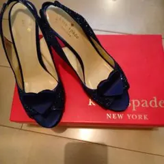 Kate Spade ネイビーグリッター ハイヒールのサムネイル